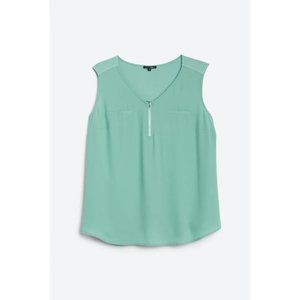 Women's 2X Mint Papermoon Bighton Zip Tank from Stitch Fix EUC